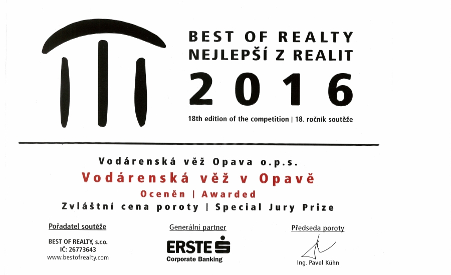SOUTĚŽ „ BEST OF REALTY - NEJLEPŠÍ Z REALIT“ pro rok  2016